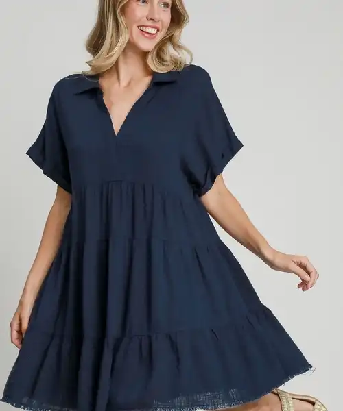 4cfb0366-4471-4a7f-8bb5-7056677553ef-Max.jpg Umgee Full Size Raw Hem Folded Sleeve Tiered Dress Plus Size