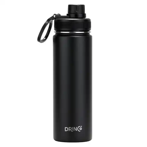 data-237.jpg DRINCO® 22oz Stainless Steel Sport Water Bottle - Black