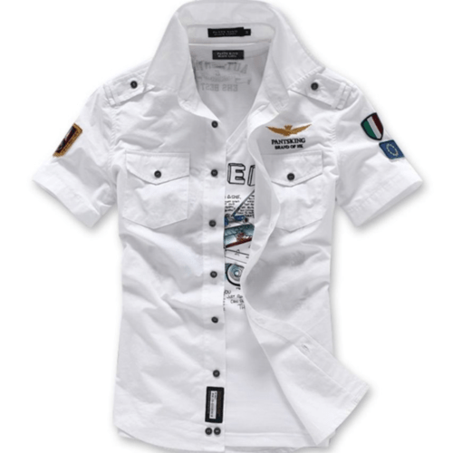 data-26.png Mens Short Sleeve Military Style Shirt