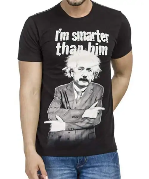 hasan-ali-t-shirt-einstein-i-m-smarter-black-half-sleeve-men-t-shirt-22583020752.jpg Einstein I'm Smarter Black Half Sleeve Men T-Shirt