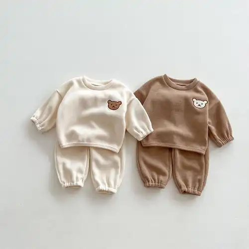 product_image_8_3517428e-b6ec-4e73-8256-f96ce082241e-2.jpg Infant Baby Unisex Bear Head Long-sleeved Combo Pants In Sets