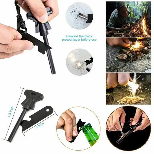 14 in 1 Outdoor Emergency Survival And Safety Gear Kit Camping - Image 10