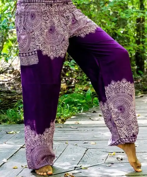 purple floral women boho pants hippie pants yoga pants purple floral women boho pants hippie pants yoga pants